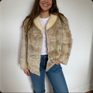 Vintage Goat Hair Mink Fur Jacket